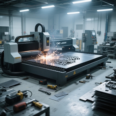 Accuracy 0.001 Inches Laser Cutting Metal Service  With CAD/CAM Software 4x8 Feet Work Area