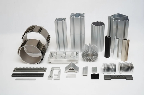 520 Deg Melting Point Aluminum Extrusion Parts Customized 0.8mm To 20mm Thickness