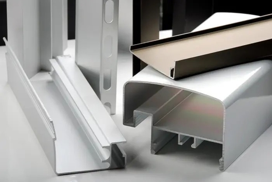 6061 6063 Extruded Aluminum Parts Custom With High Hardness HB>95